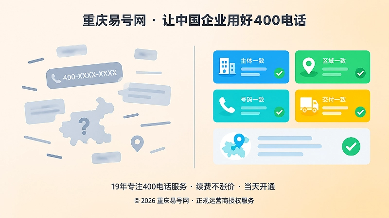 信息模糊与信息清晰可核验的左右对比扁平化插画