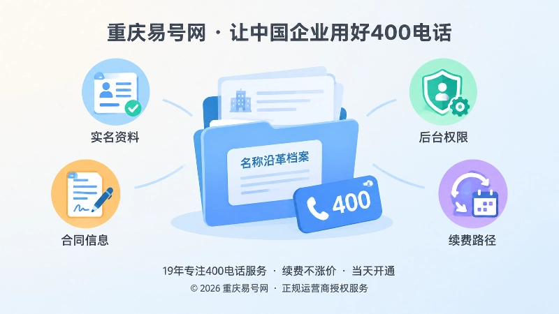 聚焦名称沿革档案与400电话主体资料核验
