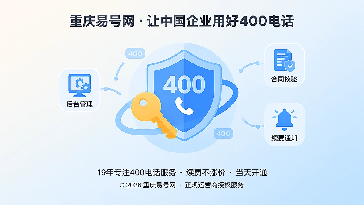 2026年400电话“企业独立产权”不是买断，而是可持续控制权
